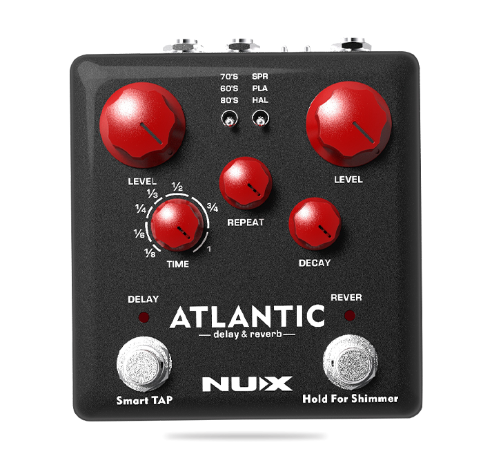 NUX NDR-5 VERDUGO SRS STOMPBOXES ATLANTIC DELAY & REVERB EFFECT PEDAL