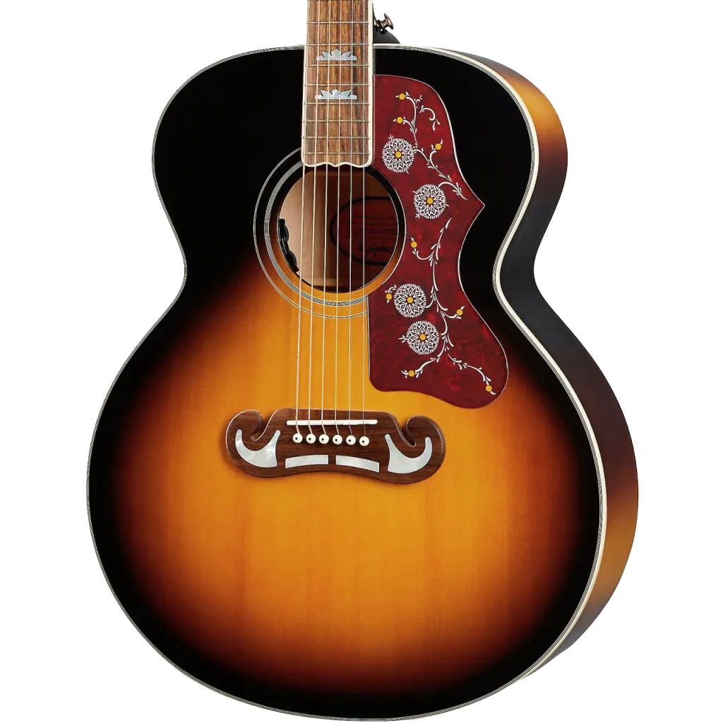 EPIPHONE MASTERBILT J200 ALL SOLID ACOUSTIC GUITAR (AGED VINTAGE