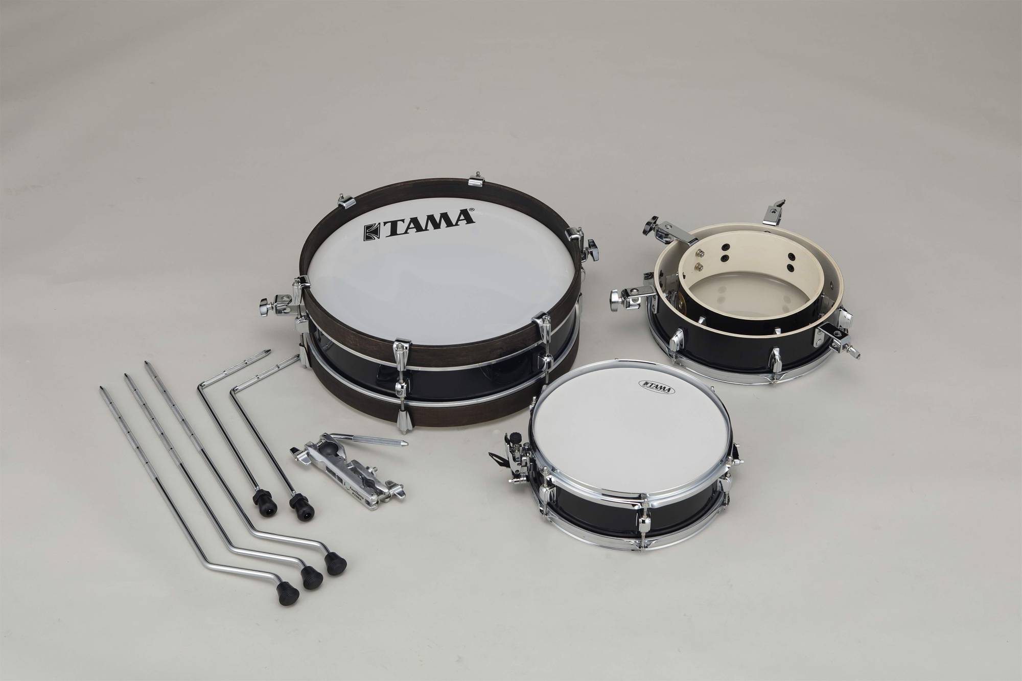 TAMA LJK48P CLUBJAM PANCAKE 4PIECE DRUM KIT (HAIRLINE BLACK)