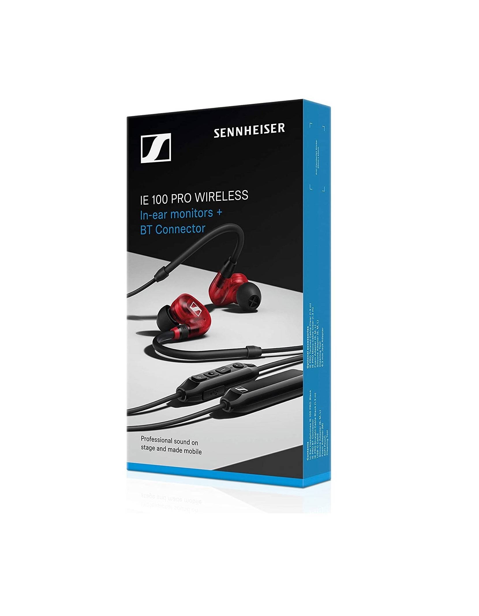 SENNHEISER IE 100 PRO WIRELESS INEAR MONITORING HEADPHONES (RED)