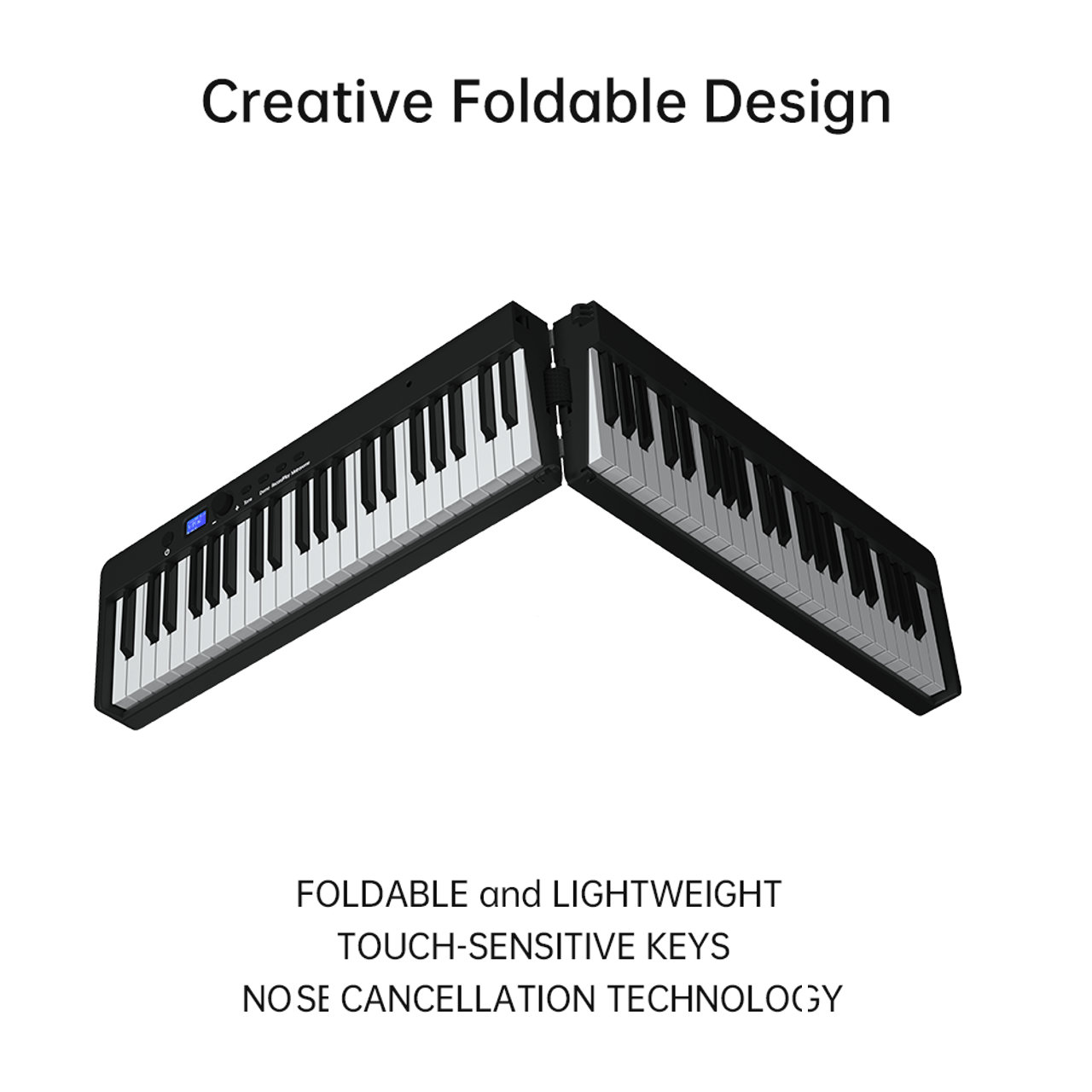 BSL BX20 88KEY FOLDABLE TRAVEL KEYBOARD PIANO (BLACK)