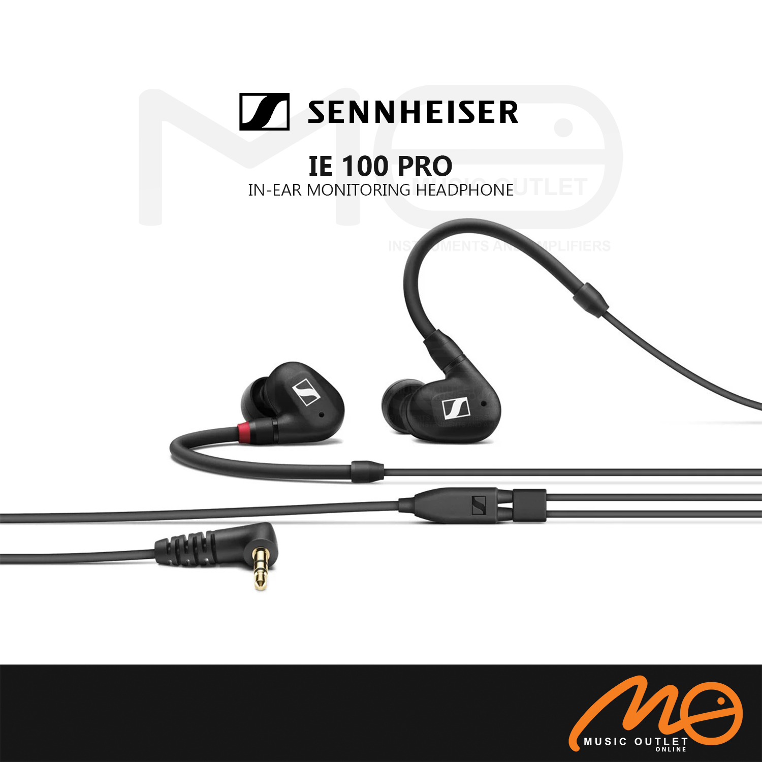 SENNHEISER IE 100 PRO INEAR MONITORING HEADPHONES (BLACK)